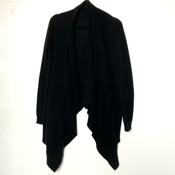 GARNET HILL Cashmere Drape Open Front Cardigan Small - Picture 1 of 5